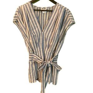 Vintage 50’s style striped top with tie belt